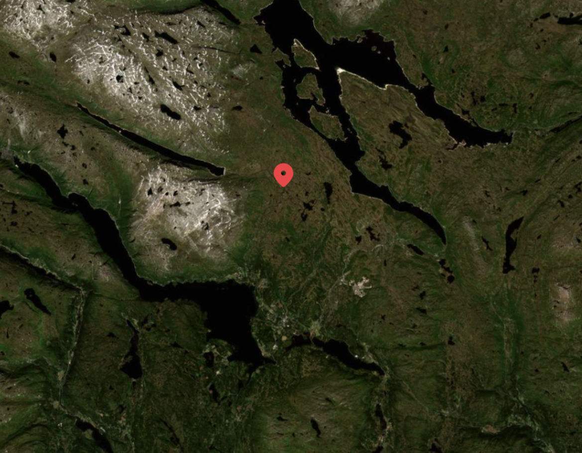 Kartutsnitt Haddland